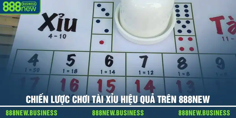 Chiến lược chơi tài xỉu hiệu quả trên 888new